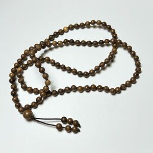 Brown Wood Bead Necklace